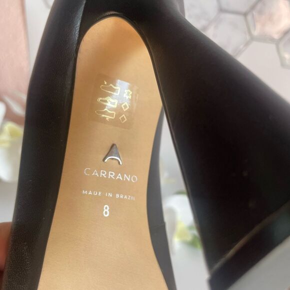 GORGEOUS!!❤️🔥❤️Carrano Sleek & Sexy Black Flared Heels - Picture 13 of 14